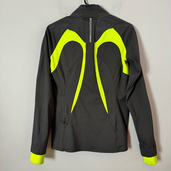 Gray Neon Yellow Under Armour Activewear Jacket SM - Picture 7 of 13